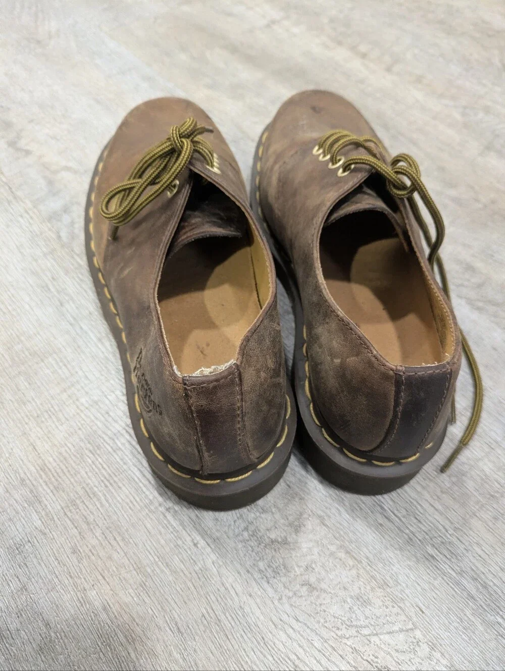 Vintage Dr. Martens Brown Leather Oxfords Size 9